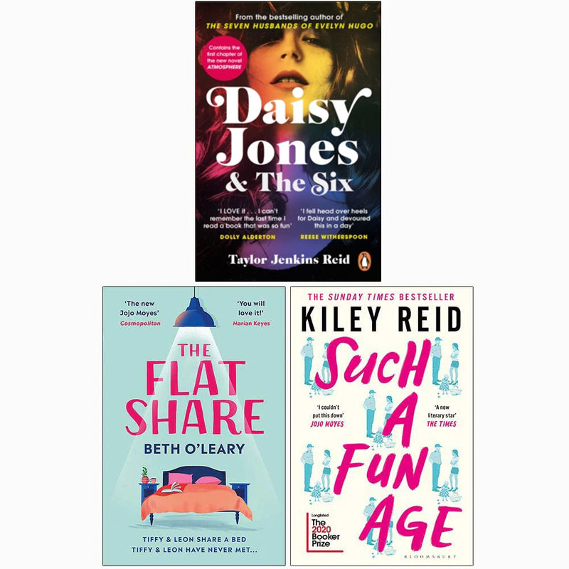 Daisy Jones and The Six, The Flatshare, Such a Fun Age 3 Books Collection Set - Fiction - Mixed Format