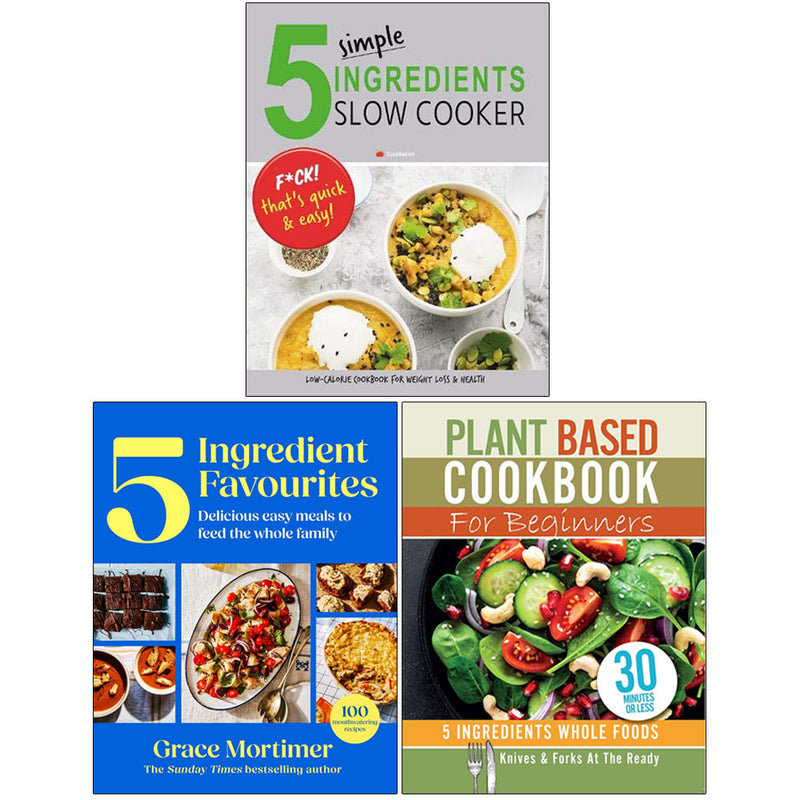 5 Ingredients, 5 Simple Ingredients & Slow Cooker 3 Books Collection Set - Non Fiction - Paperback