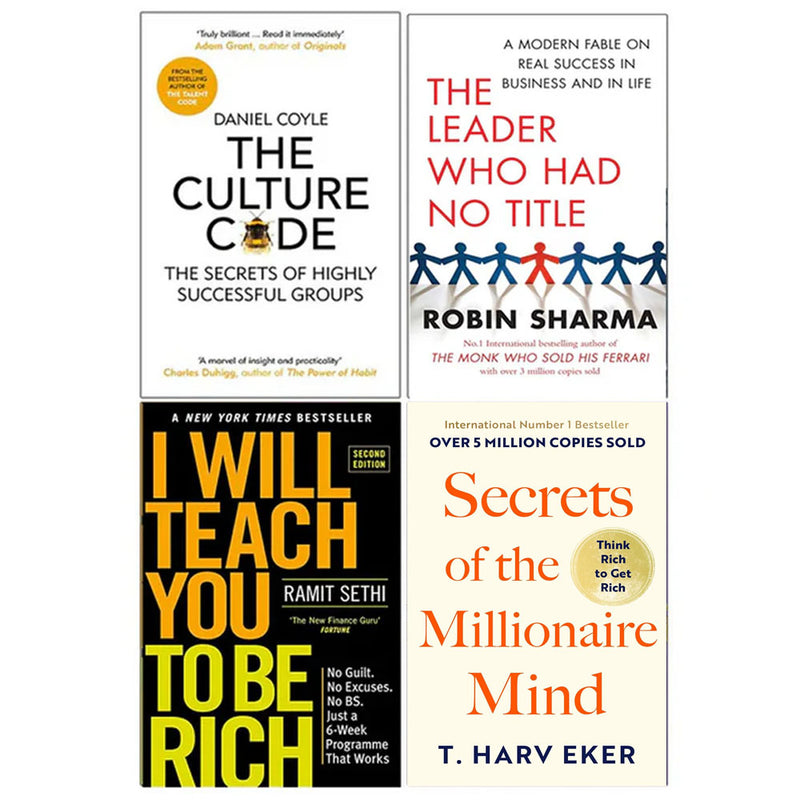 I Will Teach You To Be Rich & Secrets of the Millionaire Mind 4 Books Collection Set - Non Fiction - Mixed Format