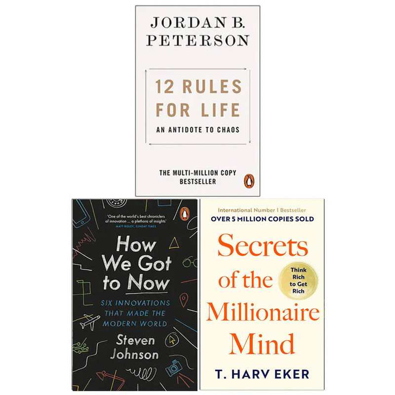 12 Rules For Life: An Antidote To Chaos, How We Got To Now & More 3 Books Collection Set - Non Fiction - Paperback