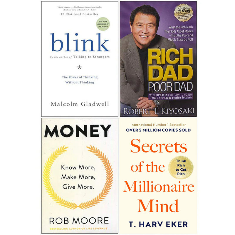Blink The Power, Rich Dad Poor Dad, Money, Secrets 4 Books Collection Set - Non Fiction - Paperback
