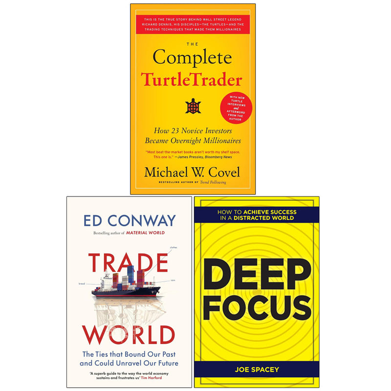 Deep Focus, The Complete TurtleTrader & Trade World 3 Books Collection Set - Non Fiction - Mixed Format