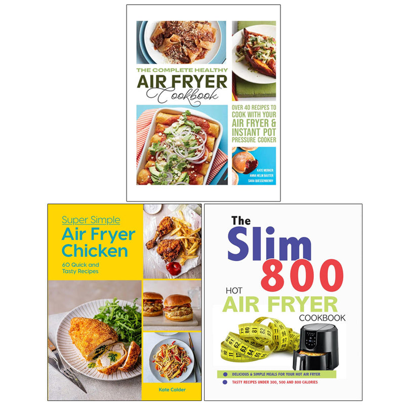Super Simple Air Fryer Chicken & Slim 800 Hot Air Fryer 3 Books Collection Set - Non Fiction - Mixed Format