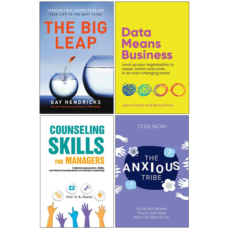 The Big Leap, Data Means Business, The Anxious Tribe & More 4 Books Collection Set - Non Fiction