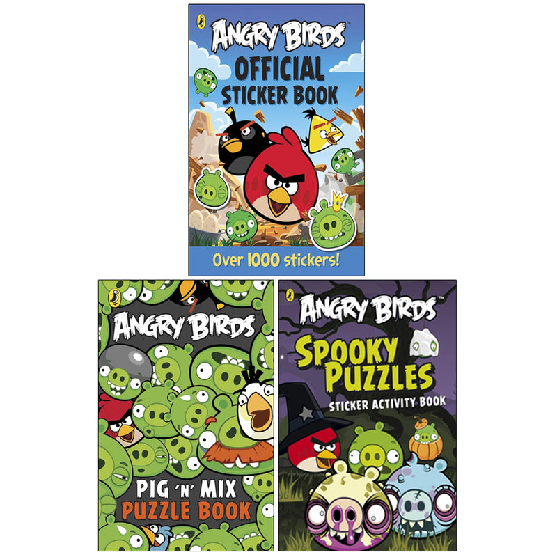 Angry Birds Pig 'n' Mix Puzzle Book, Angry Birds Spooky Puzzles Sticker Activity Book - Non Fiction - Paperback