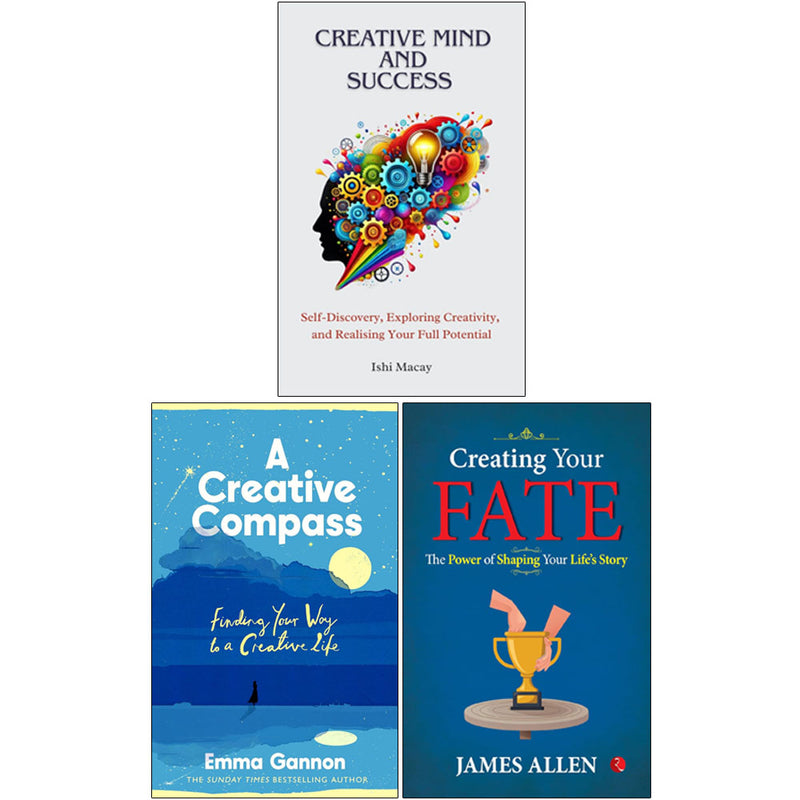 Creative Compass, Creating Your Fate, Creative Mind and Success 3 Books Collection Set - Non Fiction - Mixed Format