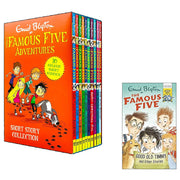 Famous Five Adventures 10-book collection box set by Enid Blyton, paperback fiction books in illustrated box packaging