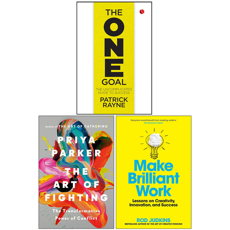 The Art of Fighting, The One Goal & Make Brilliant Work 3 Books Collection Set - Non Fiction - Mixed Format