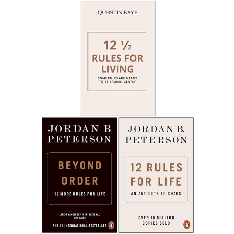 Beyond Order ,12 Rules For Life,12 1/2 Rules For Living 3 Books Collection Set - The Book Bundle