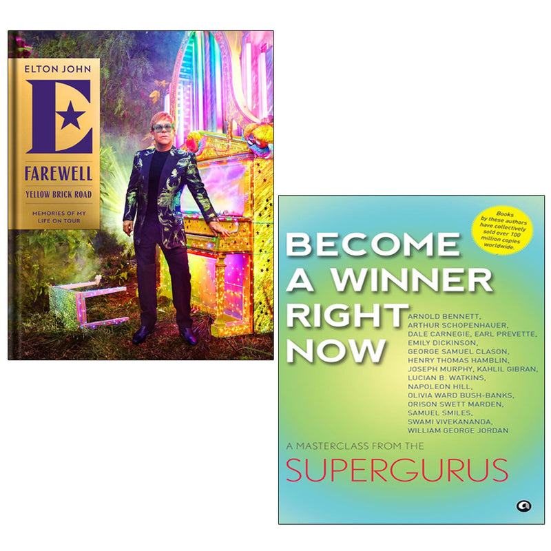 Farewell Yellow Brick Road by Elton John & Become a Winner Right Now by Aleph Book Company 2 Books Collection Set - The Book Bundle