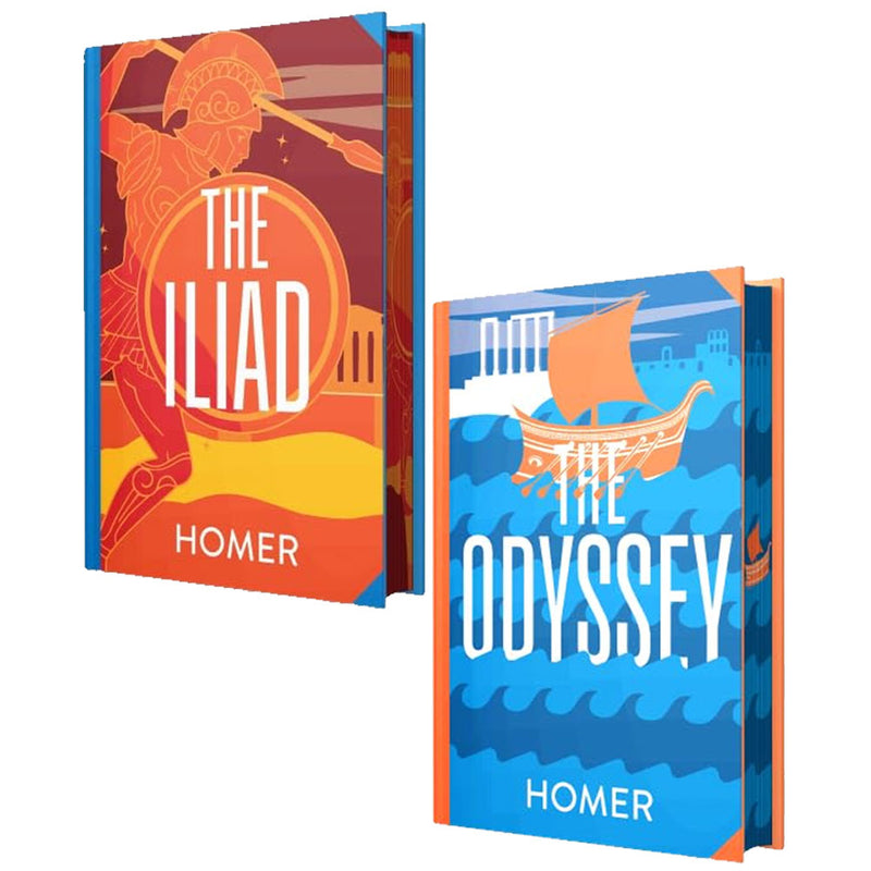 The Iliad & The Odyssey 2 Books Collection Set by Homer - Fiction - Paperback