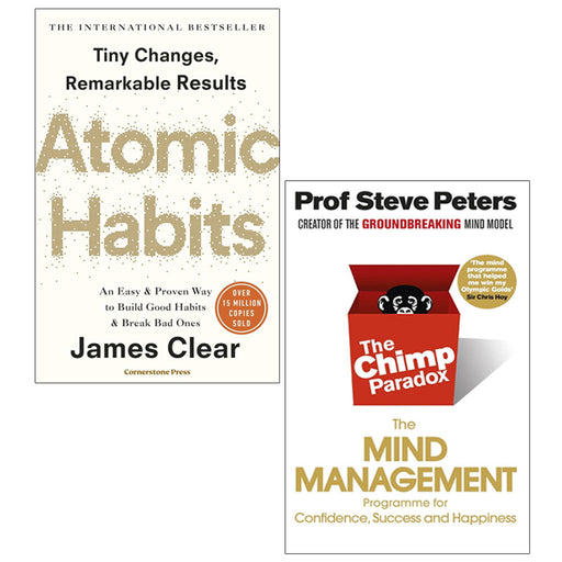 Atomic Habits, The Chimp Paradox 2 Books Collection Set - The Book Bundle