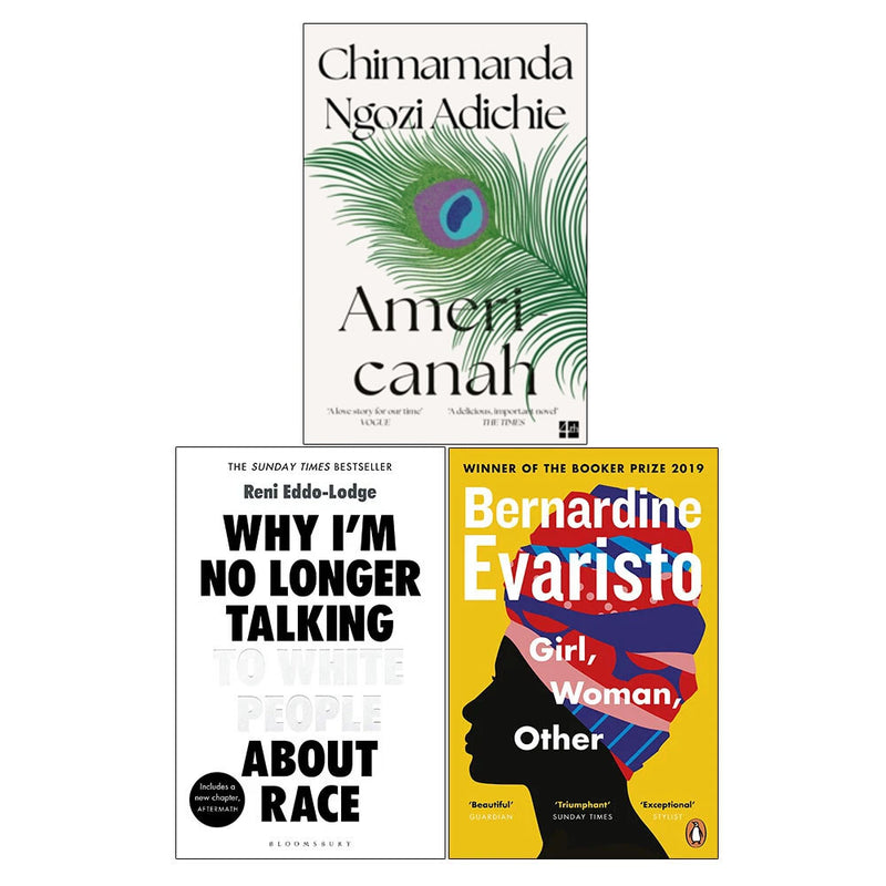 Americanah, Why I'm No Longer Talking to White People About Race, Girl, Woman, Other 3-Book Collection Set - Fiction - Paperback