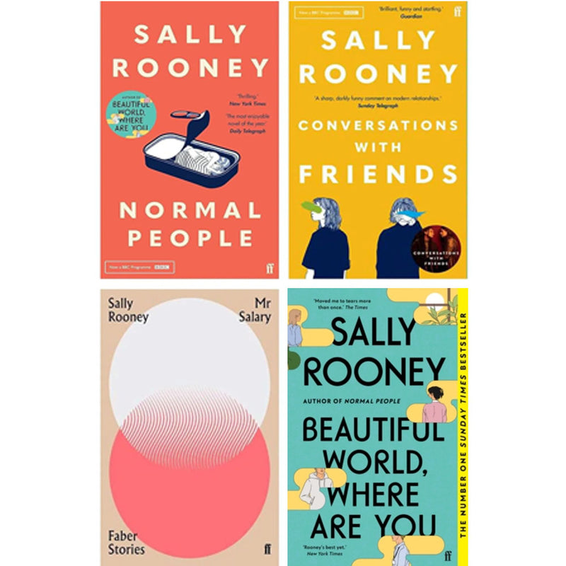 Sally Rooney Collection 4 Books Set (Beautiful World Where Are You , Normal People, Conversations with Friends, Mr Salary)