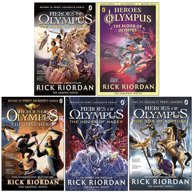 The Heroes Of Olympus 5 Books Collection Set By Rick Riordan - Young Adult - Paperback