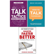Talk of Tactics,Smarter Faster Better,How To Talk To Everyone 3 Books Collection Set - The Book Bundle
