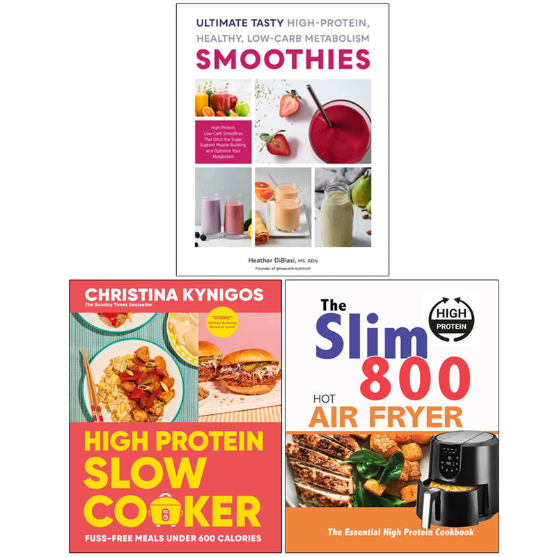 High Protein Slow Cooker, The Slim 800 & Hot Air Fryer 3 Books Collection Set - Non Fiction - Mixed Format