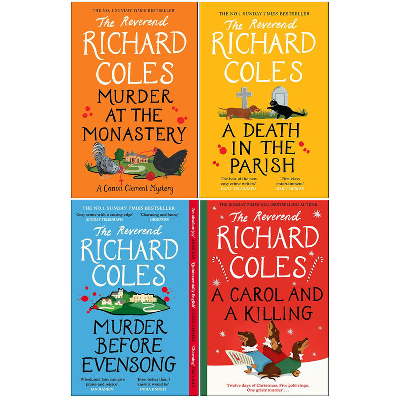 Canon Clement Mysteries 4 books collection by Reverend Richard Coles, fiction set in mixed formats, published by W&N Ltd.
