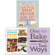 Baking 3 Books Collection Set - Non Fiction - Great British Bake Off, Crazy For Cookies, One Bake Two Ways - The Book Bundle