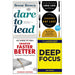 Dare to Lead, Smarter Faster Better, Leaders Eat Last, Deep Focus 4 Books Collection Set - The Book Bundle