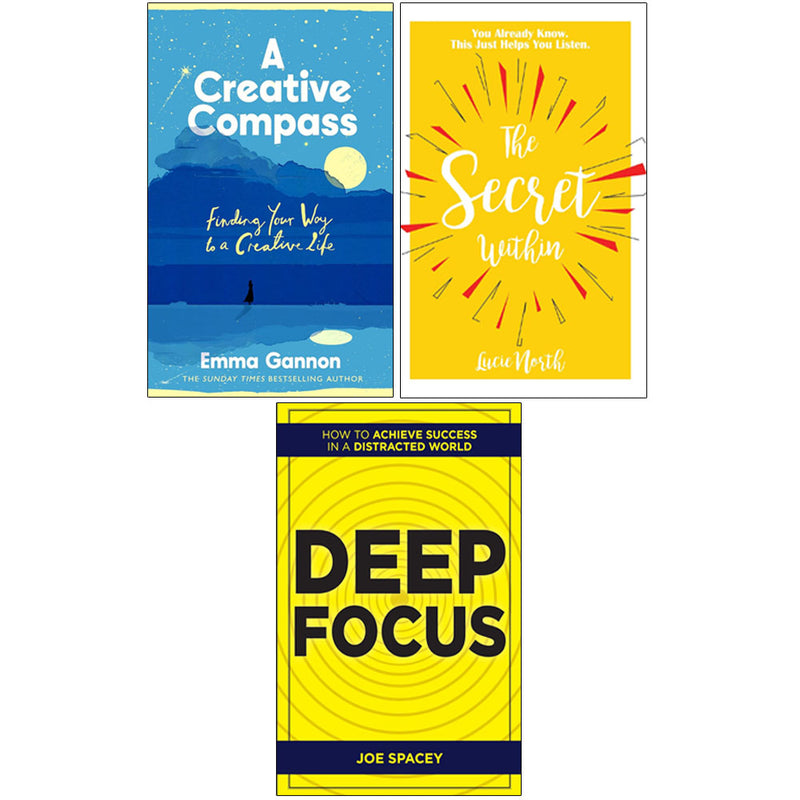 The Secret Within, Deep Focus, A Creative Compass 3 Books Collection Set - Non Fiction - Mixed Format