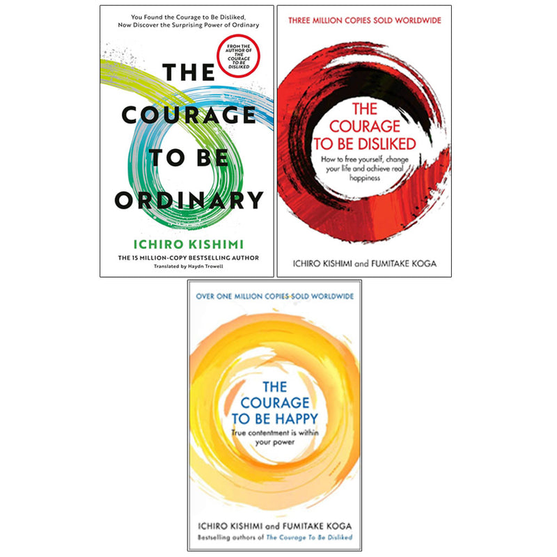 The Courage To Be Happy & The Courage To Be Disliked 3-Book Set by Ichiro Kishimi - Non Fiction - Mixed Format