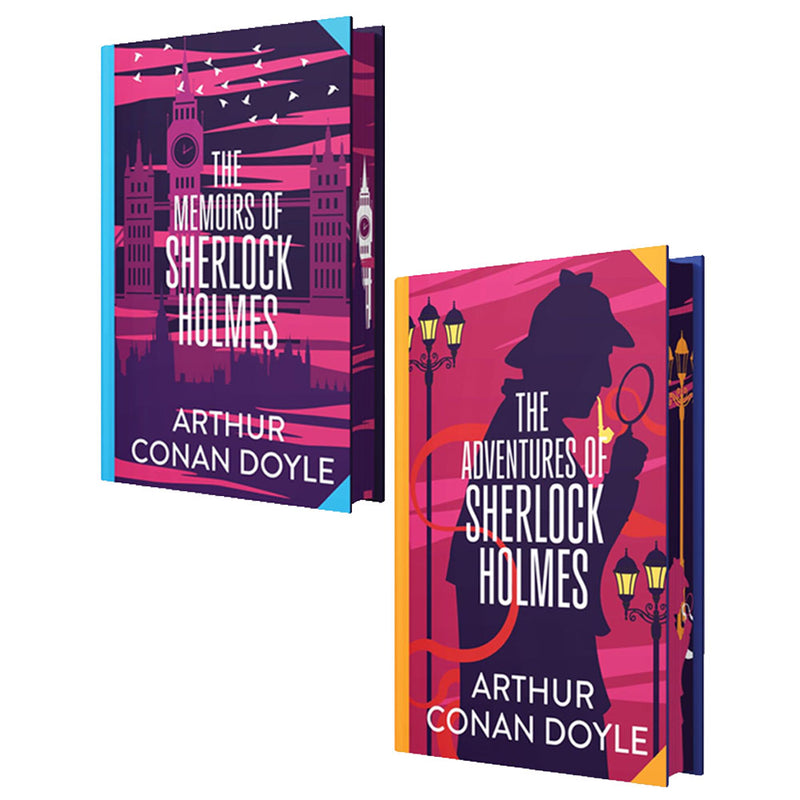 The Memoirs & Adventures Of Sherlock Holmes 2 Books Collection Set By Arthur Conan Doyle - Fiction - Hardback