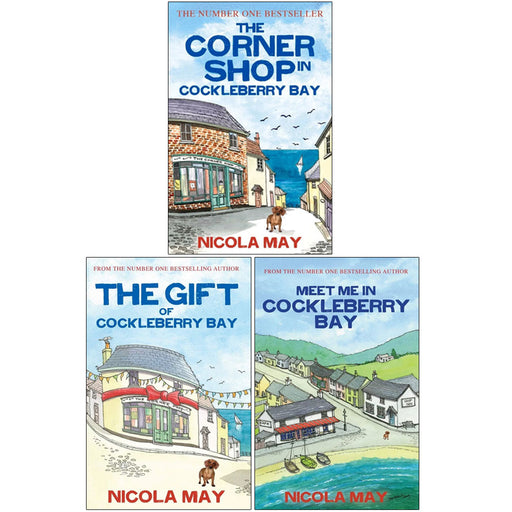 Three paperback books from Nicola May's Cockleberry Bay collection set by Nowell/Lightning Books, featuring colorful cover art.