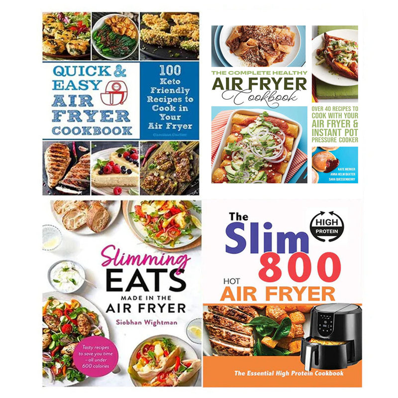 Slimming Eats Made in the Air Fryer [Hardcover], Complete Healthy Air Fryer Cookbook, Every Day Easy Air Fryer & The Slim 800 Hot Air Fryer 4 Books Collection Set - The Book Bundle