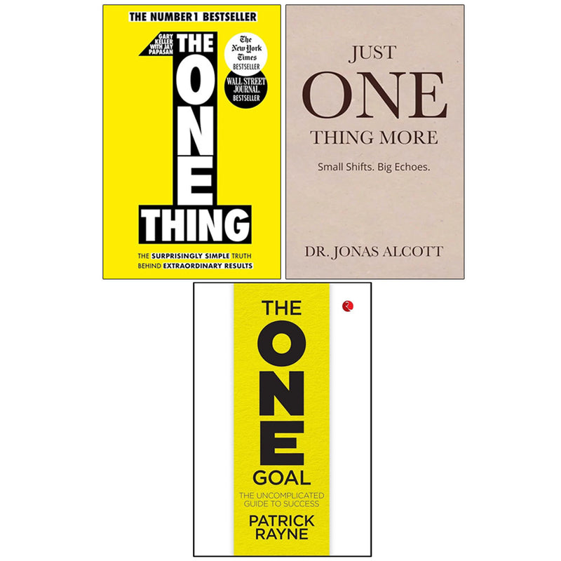 Just One Thing More,The One Thing,THE ONE GOAL Patrick Rayne 3 Books Collection Set - The Book Bundle