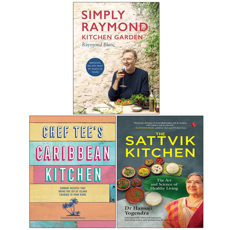 Simply Raymond Kitchen, Sattvik Kitchen & Chefs Caribbean Kitchen 3 Books Collection Set - Non Fiction - Hardback