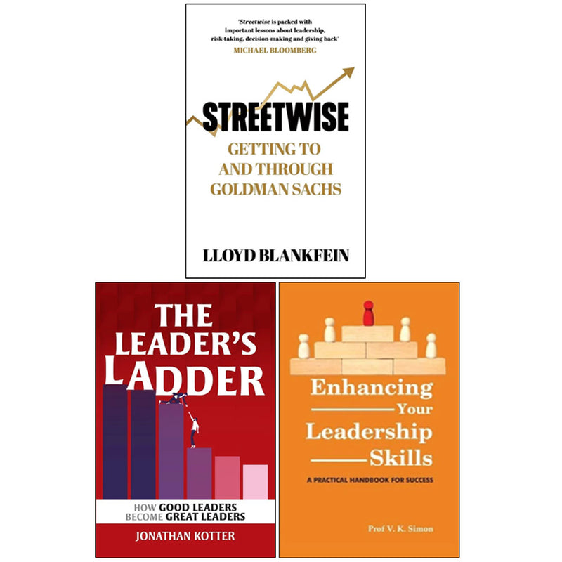Streetwise: Getting , Enhancing Your Leadership , Leader’s Ladder 3 Books Collection Set - The Book Bundle