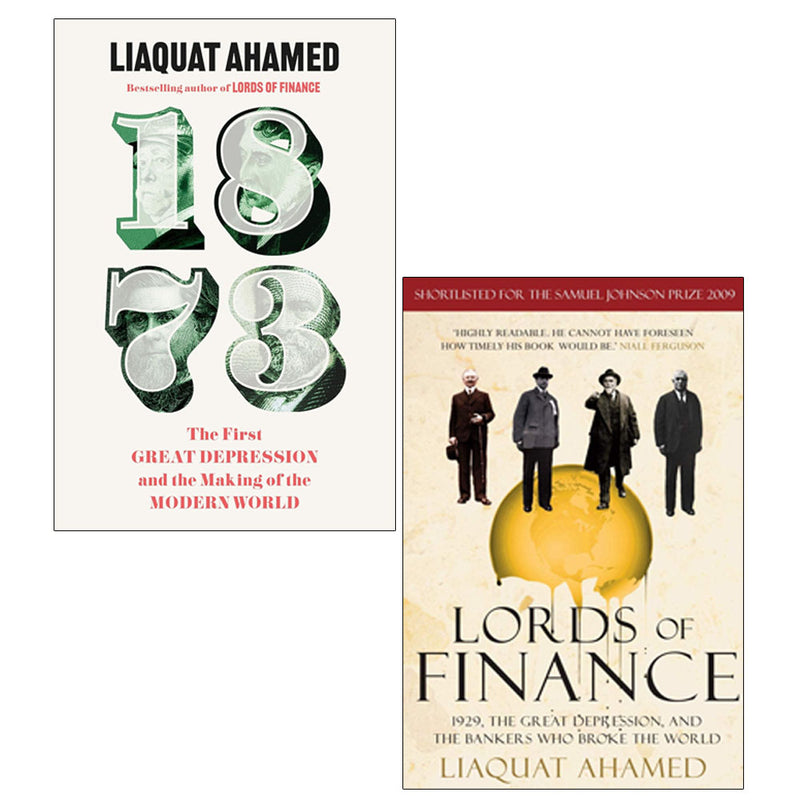 Lords of Finance & 1873 2 Books Collection Set by Liaquat Ahamed - Non Fiction - Mixed Format