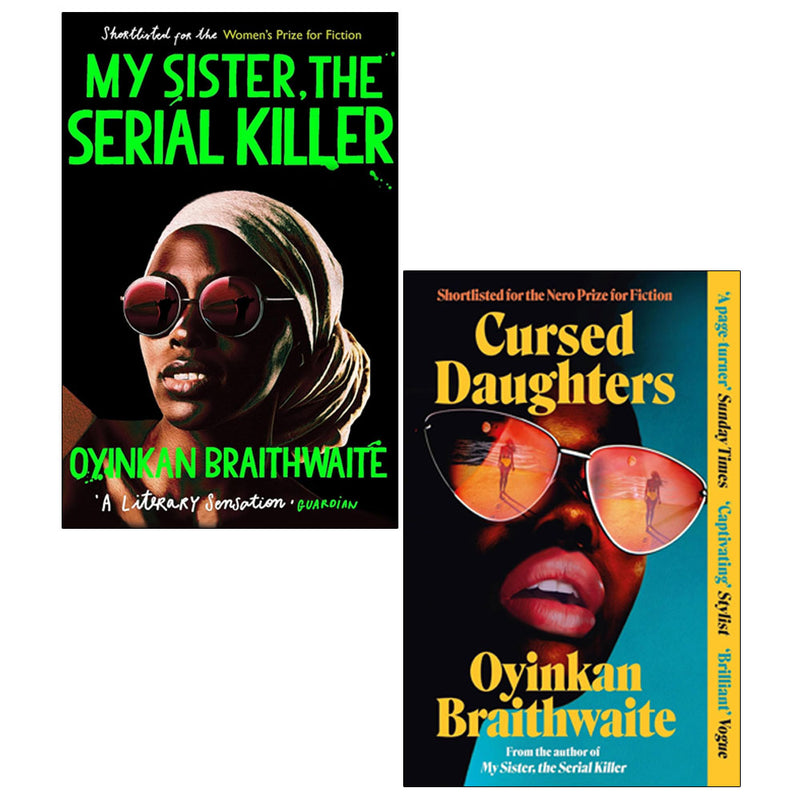 My Sister, The Serial Killer & Cursed Daughters 2 Books Collection Set by Oyinkan Braithwaite - Fiction - Paperback