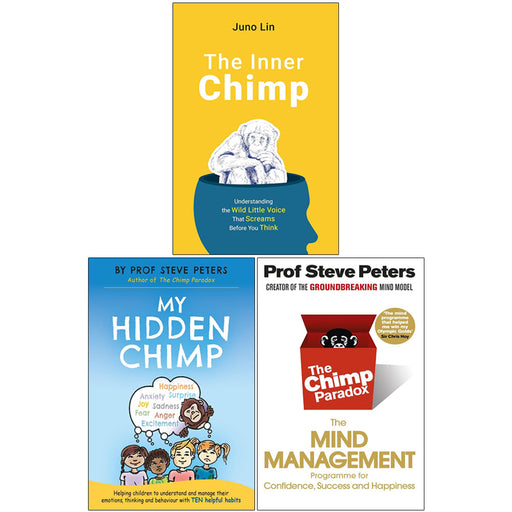 The Chimp Paradox by Steve Peters 3 Books Collection Set - Non Fiction - Paperback - The Book Bundle