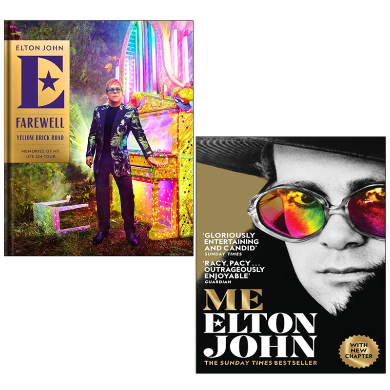 Elton John Collection 2 Books Set(Farewell Yellow Brick Road Hardcover & Me Elton John Official Autobiography) - The Book Bundle
