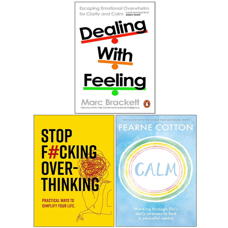 Dealing With Feeling, Calm & Stop F*cking Overthinking 3 Books Collection Set - Non Fiction - Paperback
