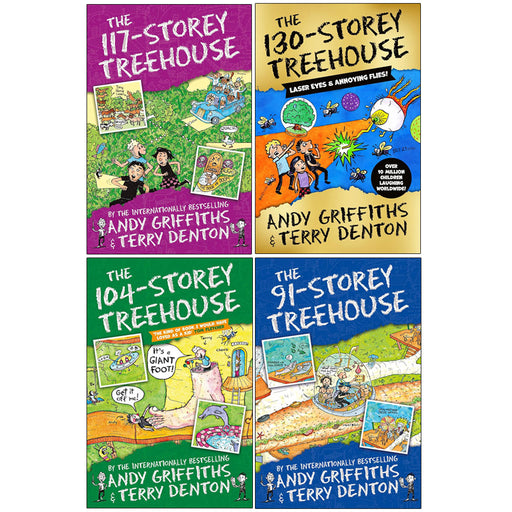 The Treehouse Series Collection - Andy Griffiths & Terry Denton 4 Books Set - Ages 7-9 - Paperback - The Book Bundle