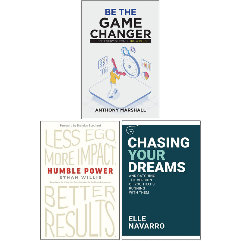 Humble Power, Be The Game Changer & Chasing Your Dreams 3 Books Collection Set - Non Fiction - Paperback