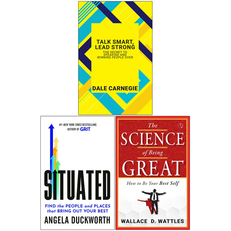 Situated & Science Of Being Great & Talk Smart Lead Strong 3 Books Collection Set - Non Fiction - Mixed Format