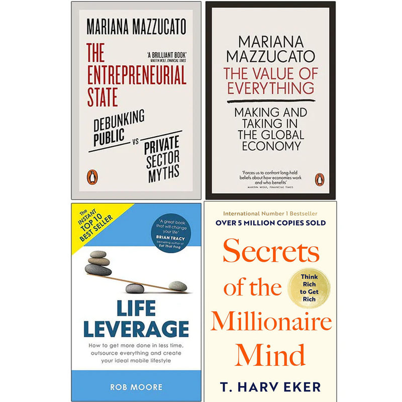 The Entrepreneurial State, The Value Of Everything & More 4 Books Collection Set - Non Fiction - Paperback