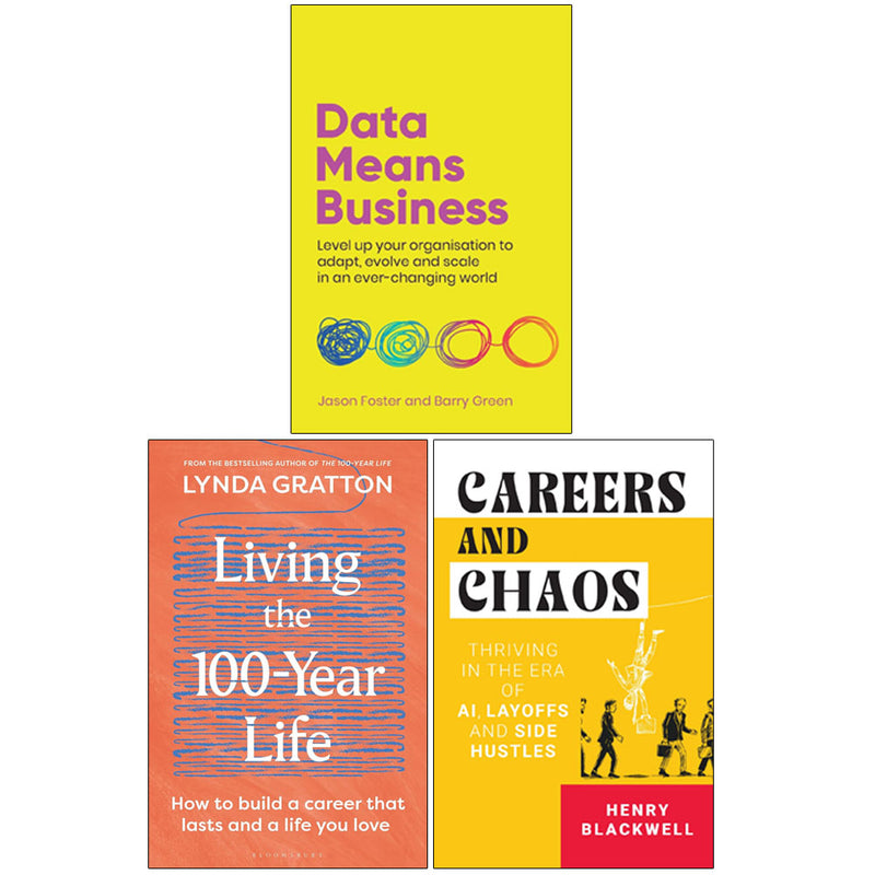 Living The 100-Year Life, Careers And Chaos & More 3 Books Collection Set - Non Fiction - Mixed Format