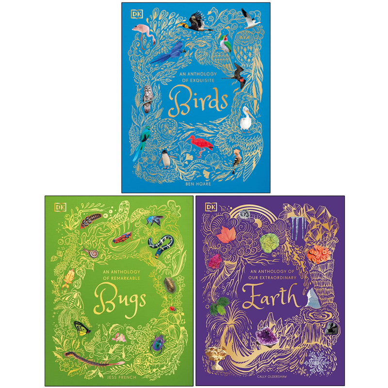 Remarkable Bugs, Our Extraordinary Earth & Exquisite Birds 3 Books Collection Set by DK - Non Fiction - Hardcover