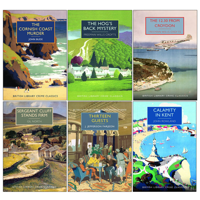 British Library Crime Classics 6 Books Collection Set - Thirteen Guests, Calamity in Kent - Fiction - Paperback