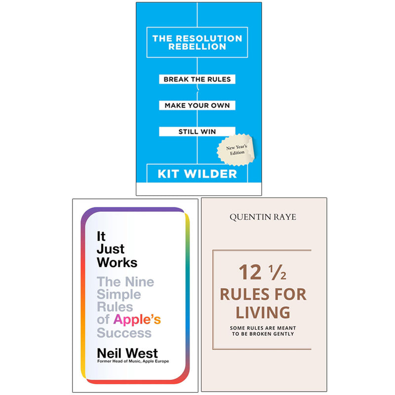 It Just Works, 12 1/2 Rules For Living, The Resolution Rebellion 3 Books Collection Set - Non Fiction - Mixed Format