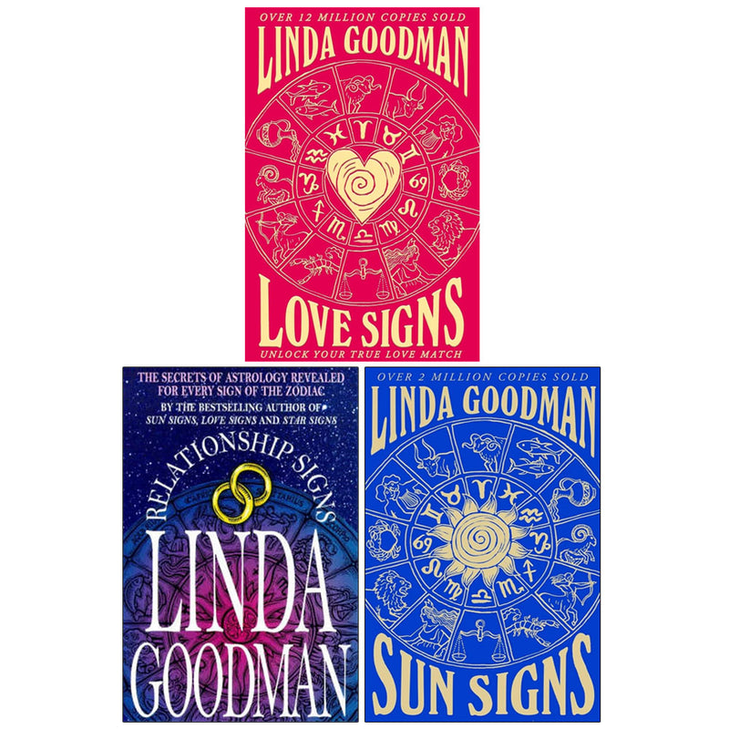 Linda Goodman Collection 3 Books Set(Relationship Signs, Sun Signs & Love Signs) - The Book Bundle