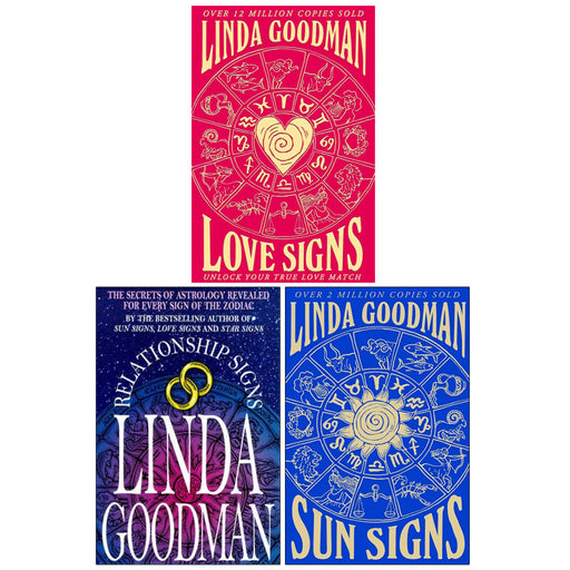 Linda Goodman Collection 3 Books Set(Relationship Signs, Sun Signs & Love Signs) - The Book Bundle