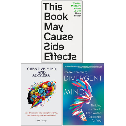 Divergent Mind book collection set by Helen Pilcher, I. Macay, and Jenara Nerenberg, featuring three non-fiction books on mind and behavior.
