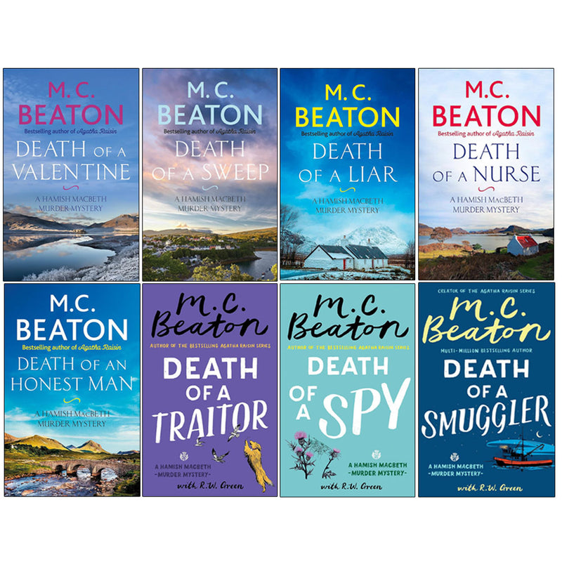 Hamish Macbeth Series 8 Books Collection Set by M.C. Beaton - Fiction - Paperback
