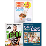 Vegan One Pound Meals, Cardiff Mum’s 5 Meals For £25 & Nom Nom Chinese Takeaway In 5 Ingredients 3 Books Collection Set - The Book Bundle